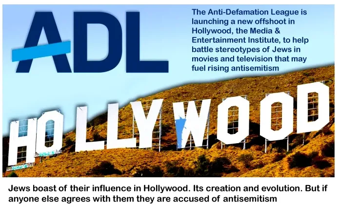 Jewish influence in Hollywood - Jews boast of it - others are not allowed to agree due to antisemitic trope