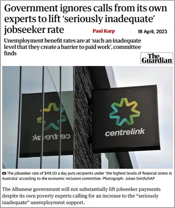 Government ignores its own poverty experts