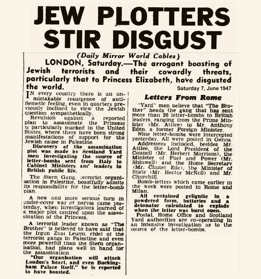 JEW PLOTTERS STIR DISGUST JEW PLOTTERS STIR DISGUST
