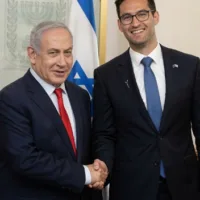 Israeli war criminal Netanyahu and his admiring devotee Josh Burns