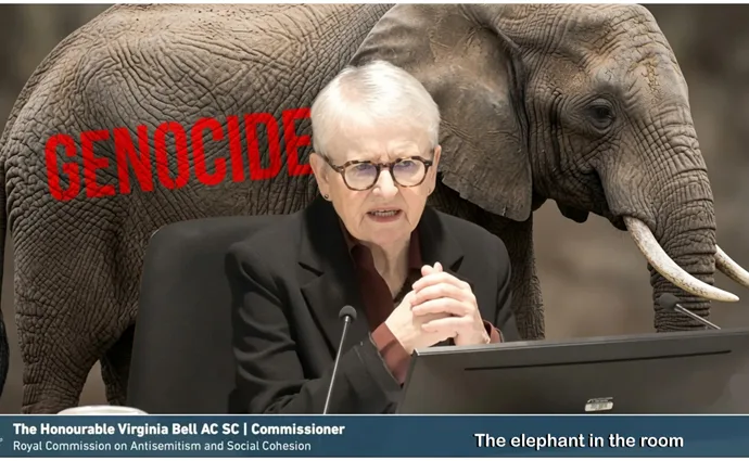 "GENOCIDE" - The elephant in the room at Antisemitism & Social Cohesion Royal Commission