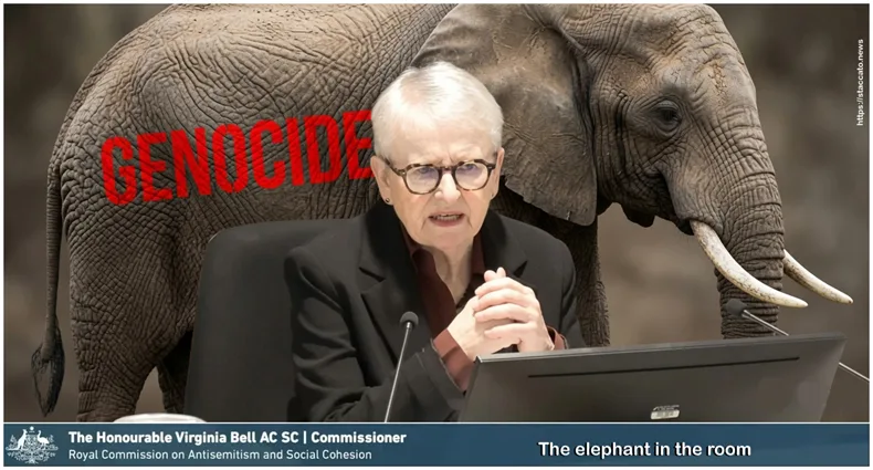 "GENOCIDE" - The elephant in the room at Antisemitism & Social Cohesion Royal Commission