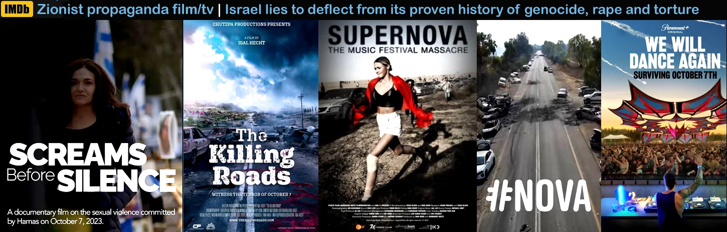 Israel lie in fantastical stories that omit 80 years of their ethnic cleansing, rape and torture against Palestinian civilians Somehow they become the victims