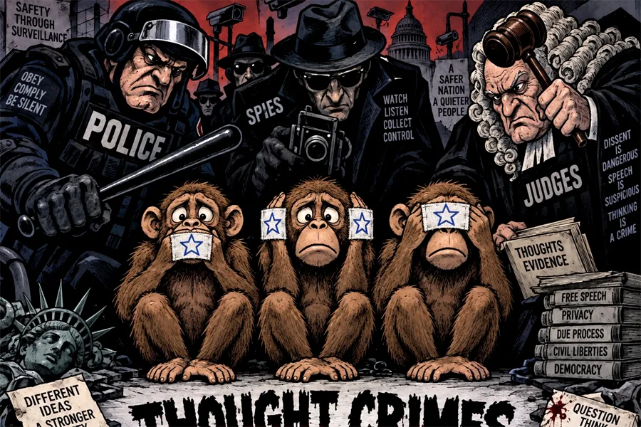 A depiction of where we are heading - USA/UK/Australia much of a muchness under Zionist control